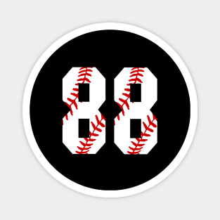 Baseball Number 88 #88 Baseball Shirt Jersey Favorite Player Biggest Fan Magnet